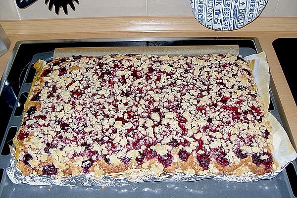 Cherry Cake with Almond Sprinkles