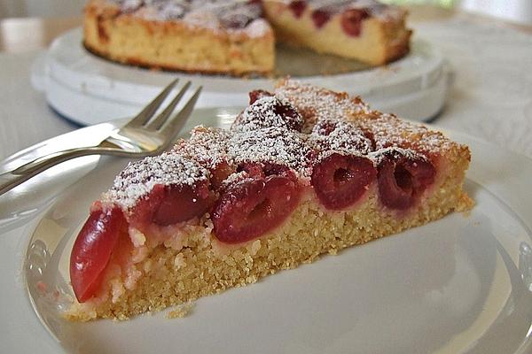 Cherry Cake with Breadcrumbs