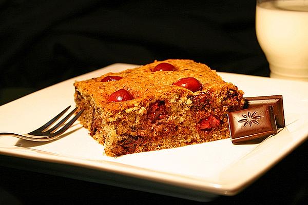 Cherry – Chocolate Cake with Nuts