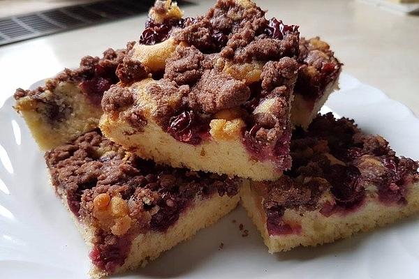 Cherry Marzipan Cake with Chocolate Sprinkles