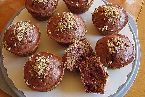 Cherry Nougat Muffins