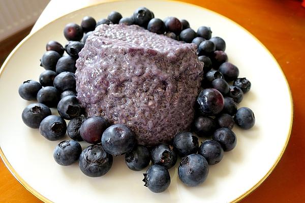 Chia Pudding with Blueberry Jam