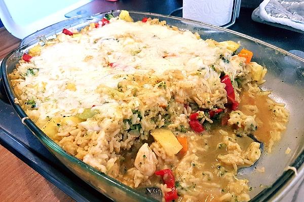 Chicken and Pineapple Curry Casserole