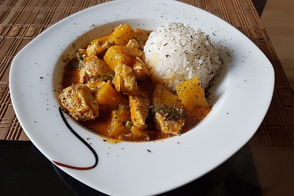 Chicken and Pineapple Curry with Coconut Milk