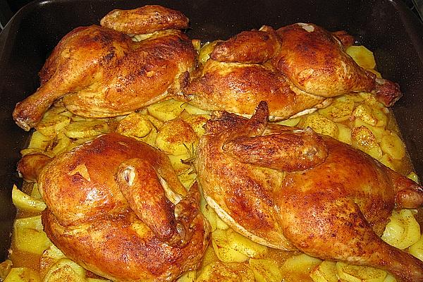 Chicken and Potatoes from Oven