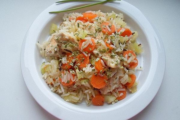 Chicken and Rice Pan with Celery