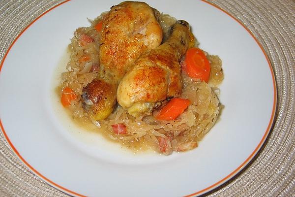 Chicken and Sauerkraut Saucepan