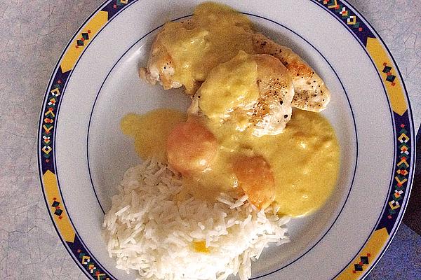 Chicken Breast Fillet in Peach Sauce