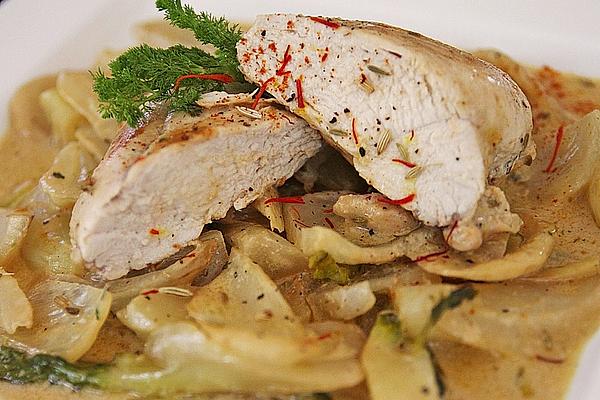Chicken Breast with Fennel Vegetables