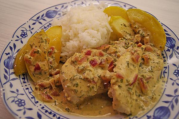 Chicken Breast with Green Apples