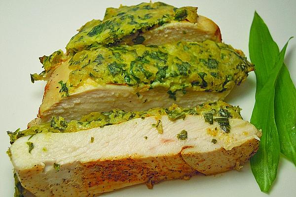 Chicken Breast with Wild Garlic Mustard Crust