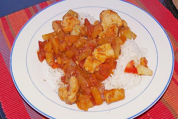 Chicken Curry with Tomato and Cashew Nuts À La Siri