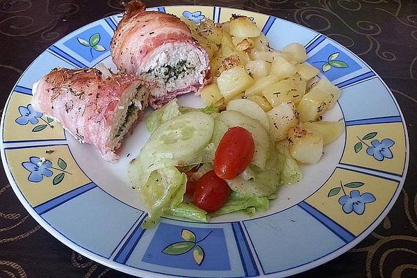 Chicken Fillet in Bacon with Herb and Lime Filling