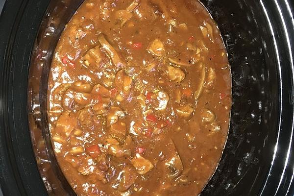 Chicken Goulash with Mushrooms, Peppers and Onions Without Frying – Super Tender and Fragrant