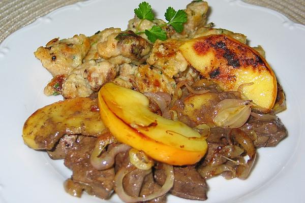 Chicken Liver with Apples