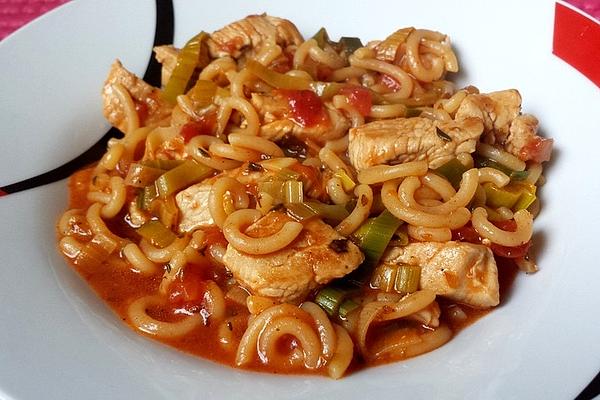 Chicken Pan with Noodles