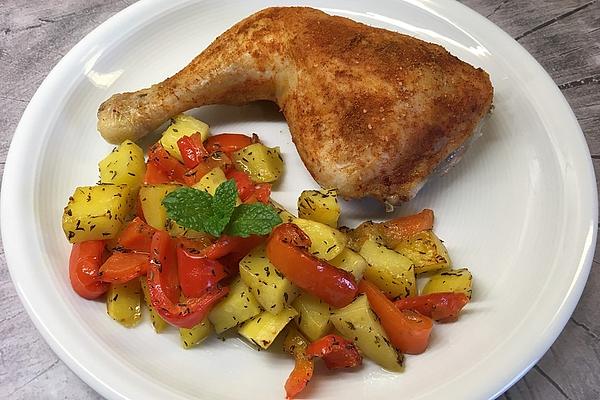 Chicken Pan with Peppers