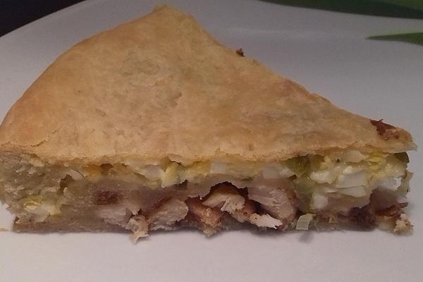 Chicken Pie with Cheese and Egg