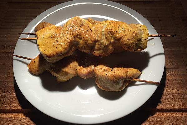 Chicken Skewers in Honey