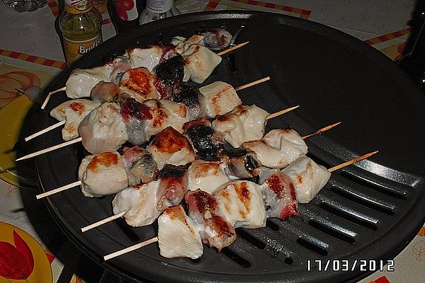 Chicken Skewers with Plums from Grill