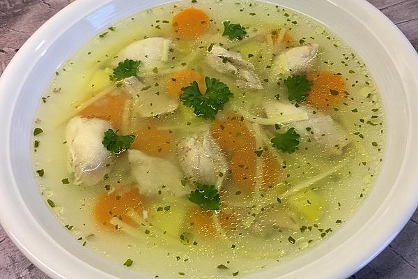 Chicken Soup with Carrots, Potatoes and Noodles