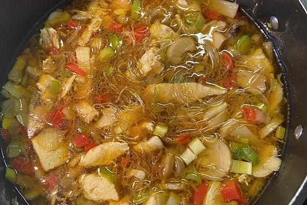 Chicken Soup with Glass Noodles