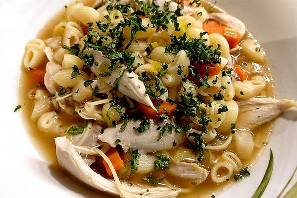 Chicken Soup with Noodles and Vegetables
