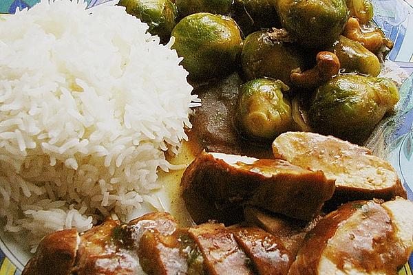Chicken Teriyaki with Roast Brussels Sprouts