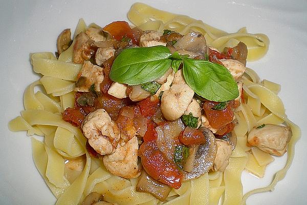 Chicken with Basil and Fresh Tomatoes