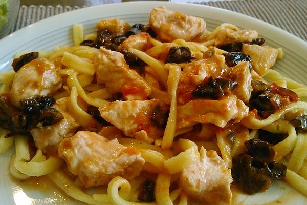Chicken with Prunes and Salsa