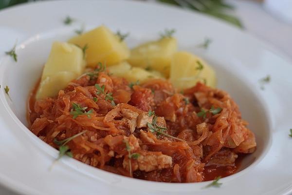 Chicken with Sauerkraut