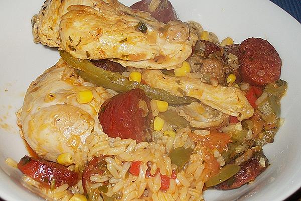 Chicken with Sausage and Rice