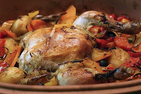 Chicken with Vegetable Ragout and Olives
