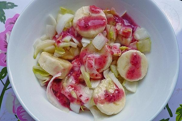 Chicory and Banana Salad with Flaked Almonds