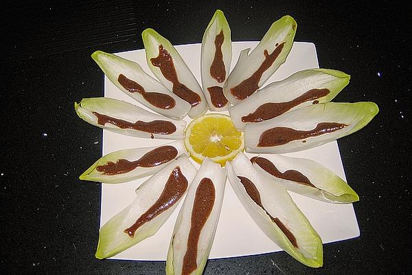 Chicory Boat with Sweet Mustard-balsamic Sauce