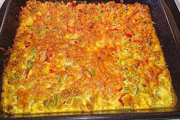 Chili Cheese Pasta Bake