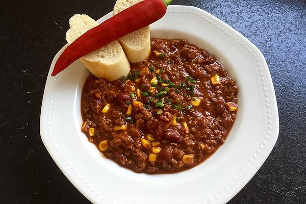 Chili Con Carne with Four Kinds Of Chili and Chocolate