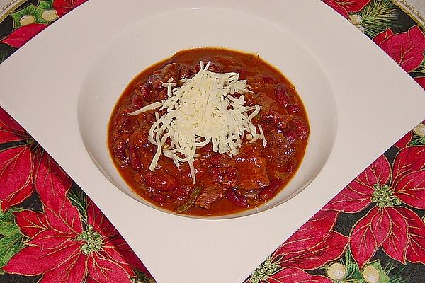 Chili Con Carne with Meat and Dried Beans