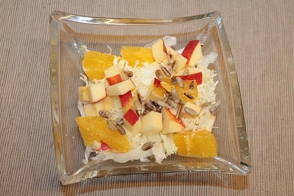 Chinese Cabbage Salad with Orange and Apple