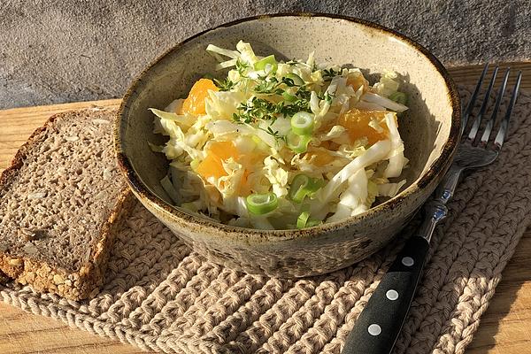 Chinese Cabbage Salad with Orange Fillets