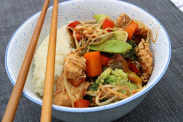Chinese Stir-fry Vegetables with Chicken Breast
