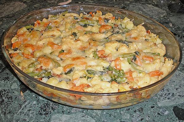 Chnobigratin with Potatoes and Vegetables