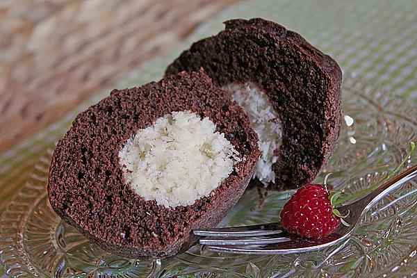 Chocolate Muffins with Coconut Heart