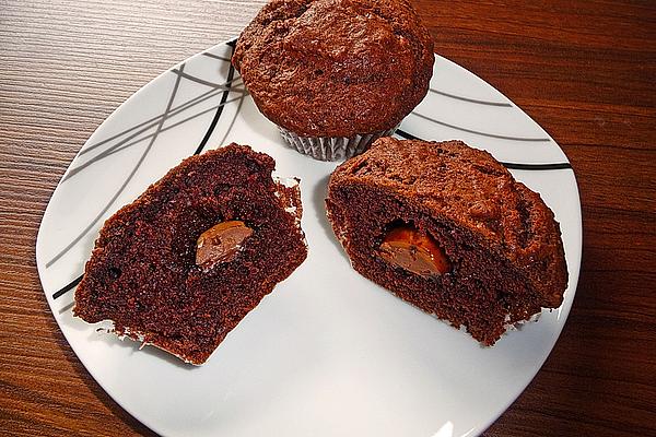 Chocolate Muffins with White Chocolate