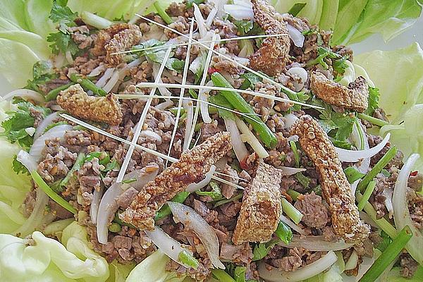 Chopped Duck Breast Salad with White Onions