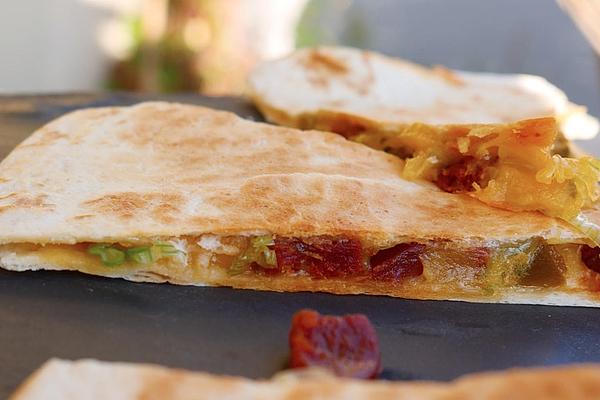 Chorizo ​​and Cheddar Quesadillas