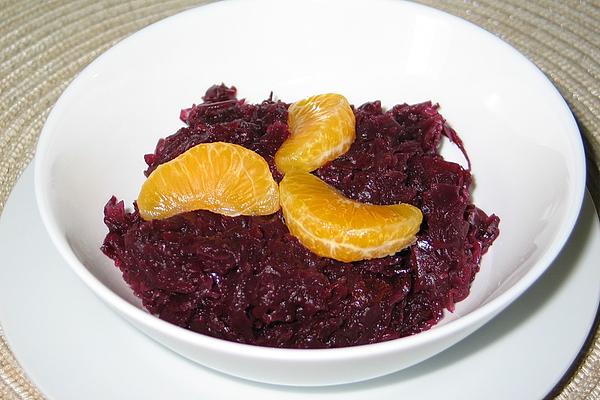 Christmas Red Cabbage with Tangerine