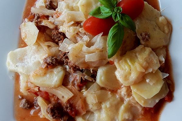 Coal Casserole with Minced Meat