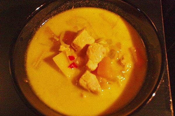 Coconut Soup with Mango and Chicken