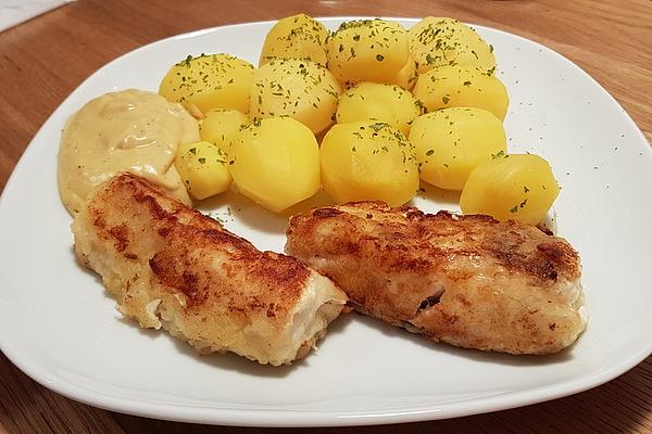 Cod Fillet with Mustard Sauce and Parsley Potatoes